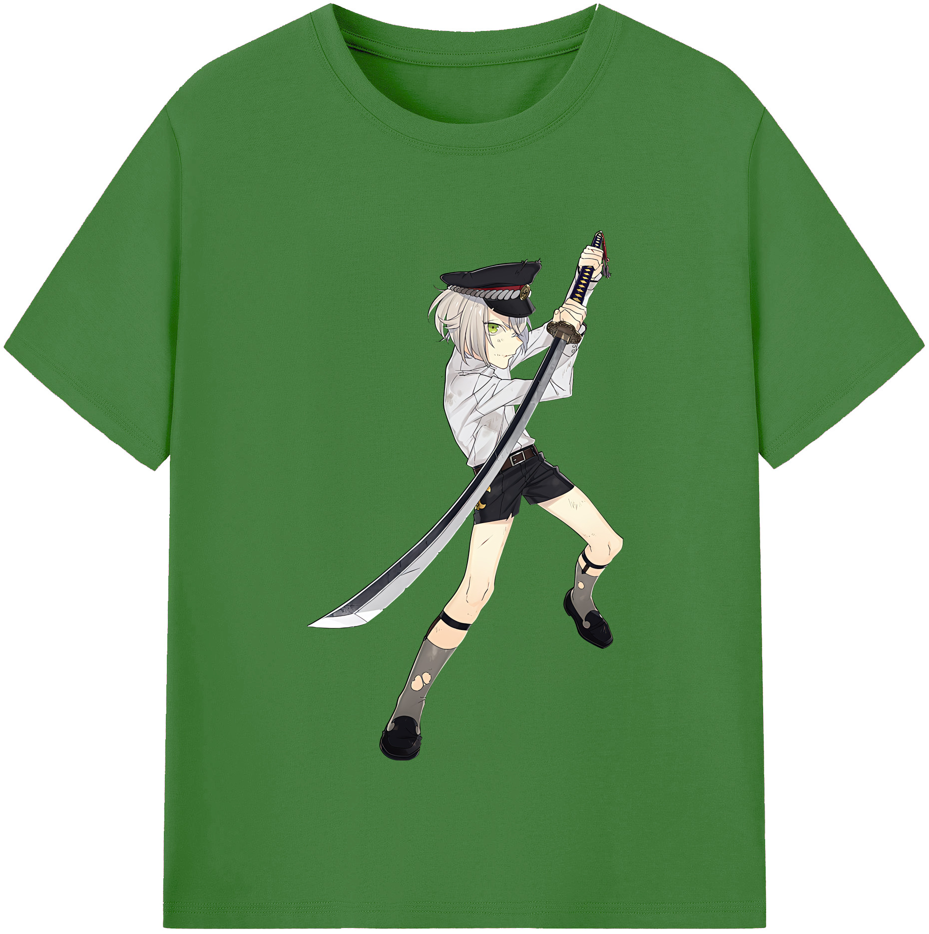 （画像用） 刀剣乱舞 Touken Ranbu レディースカジュアルプリントTシャツ（綿100％）